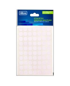 imagem principal do produto Etiqueta Adesiva Multiuso 19mm Transparente 6 Folhas 210 Unidades
