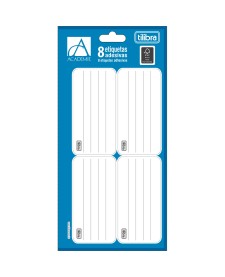 imagem principal do produto Etiqueta Escolar Adesiva Académie Branca