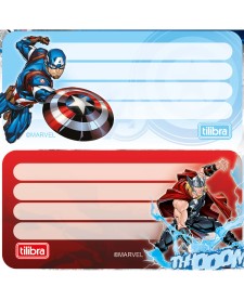 imagem de detalhe produto Etiqueta Escolar Adesiva Avengers