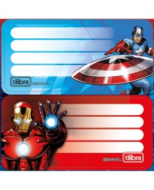 imagem de detalhe produto Etiqueta Escolar Adesiva Avengers