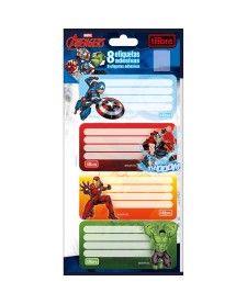imagem principal do produto Etiqueta Escolar Adesiva Avengers