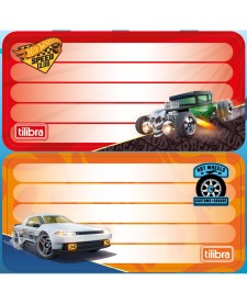imagem de detalhe produto Etiqueta Escolar Adesiva Hot Wheels