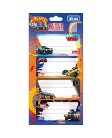imagem principal do produto Etiqueta Escolar Adesiva Hot Wheels