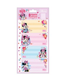 imagem principal do produto Etiqueta Escolar Adesiva Minnie