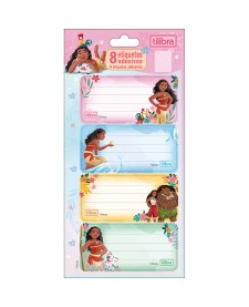 imagem principal do produto Etiqueta Escolar Adesiva Moana