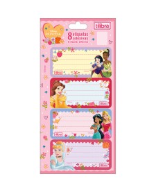 imagem principal do produto Etiqueta Escolar Adesiva Princesas