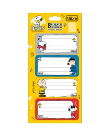 imagem principal do produto Etiqueta Escolar Adesiva Snoopy