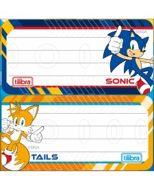 imagem de detalhe produto Etiqueta Escolar Adesiva Sonic