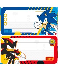 imagem de detalhe produto Etiqueta Escolar Adesiva Sonic