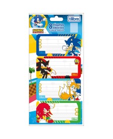 imagem principal do produto Etiqueta Escolar Adesiva Sonic