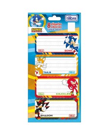 imagem principal do produto Etiqueta Escolar Adesiva Sonic