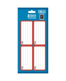 imagem principal do produto Etiqueta Escolar Adesiva Vermelha