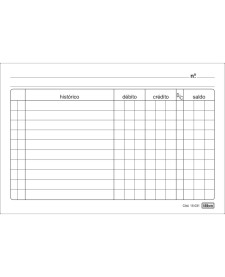 imagem principal do produto Ficha de Conta Corrente Número 2A - 4x6 100 Folhas