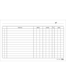 imagem principal do produto Ficha de Conta Corrente Número 3A - 5x8 100 Folhas