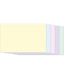 imagem principal do produto Ficha Pautada Colors - Número 3 - 5x8 50 Folhas