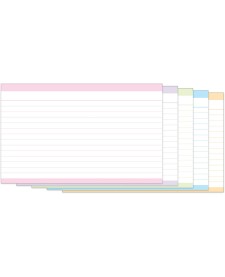 imagem principal do produto Ficha Pautada com Tarjas - Número 3 - 5x8 50 Folhas