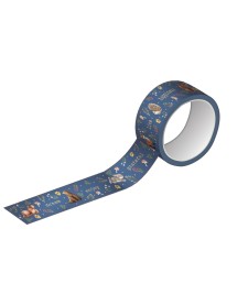 imagem principal do produto Fita Adesiva Washi Tape 15mmX10m Estampada e Metalizada