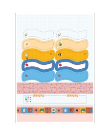 imagem de detalhe produto Folhas de Adesivos Notes 6 folhas