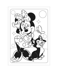 imagem de detalhe produto Folhas de Adesivos para Colorir Minnie