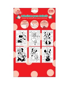 imagem principal do produto Folhas de Adesivos para Colorir Minnie