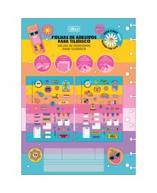 imagem principal do produto Folhas de Adesivos para Tilidisco 2 Folhas