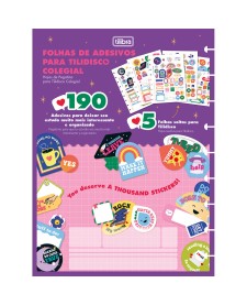 imagem principal do produto Folhas de Adesivos para Tilidisco Colegial