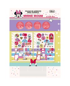 imagem principal do produto Folhas de Adesivos para Tilidisco Minnie