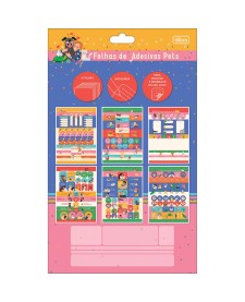 imagem principal do produto Folhas Soltas de Adesivos para Pets 6 folhas