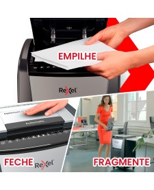 imagem de detalhe produto Fragmentadora Automática de papel Tilibra 600 folhas - 600x 220V