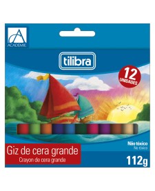 imagem principal do produto Giz de Cera 12 Cores Big Académie