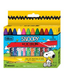 imagem de detalhe produto Giz de Cera Big 12 Cores Redondo Snoopy