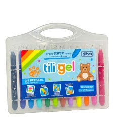 imagem de detalhe produto Giz Retrátil Tili Gel 12 cores