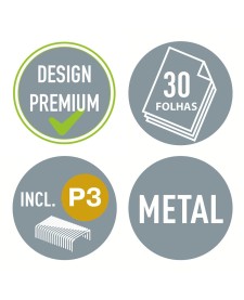 imagem de detalhe produto Grampeador 30 Folhas com Extrator Metálico Leitz WOW Pink