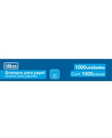 imagem de detalhe produto Grampo 26/6 2-20 Folhas Galvanizado 1000 Unidades