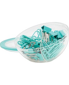 imagem de detalhe produto Kit Clips e Prendedores de Papel Aqua