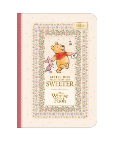 imagem principal do produto Kit com 4 Cadernetas Grampeadas Mini Pooh 32 Folhas