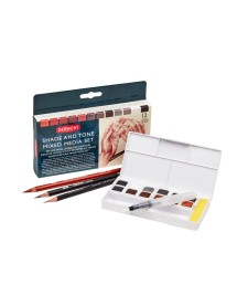 imagem principal do produto Kit de Aquarela Shade & Tone com 12 Cores de Aquarelas em Pastilha e 3 Lápis