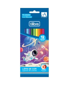 imagem principal do produto Lápis de Cor 12 Cores Sextavado Académie
