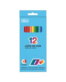 imagem principal do produto Lápis de Cor 12 Cores Sextavado D+