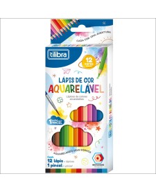 imagem principal do produto Lápis de Cor Aquarelável 12 Cores Sextavado