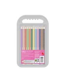 imagem principal do produto Lápis de Cor Corpo com Glitter 12 Cores Redondo