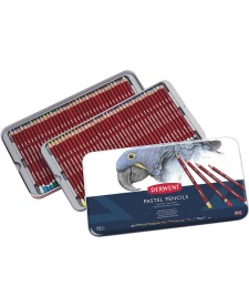 imagem principal do produto Lápis de Cor Pastel 72 Cores Estojo Lata