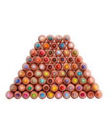 imagem de detalhe produto Lápis de Cor Permanente Chromaflow 72 Cores Estojo Lata