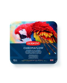 imagem principal do produto Lápis de Cor Permanente Chromaflow 72 Cores Estojo Lata