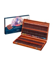 imagem principal do produto Lápis de Cor Permanente Coloursoft 72 Cores Estojo Madeira Derwent