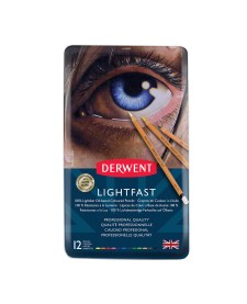 imagem principal do produto Lápis de Cor Permanente Lightfast 12 Cores Estojo Lata