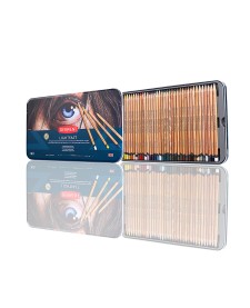 imagem de detalhe produto Lápis de Cor Permanente Lightfast 36 Cores Estojo Lata Novas Cores