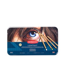 imagem principal do produto Lápis de Cor Permanente Lightfast 36 Cores Estojo Lata Novas Cores