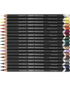 imagem de detalhe produto Lápis de Cor Permanente Procolour 36 Cores Estojo Lata