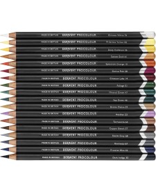 imagem de detalhe produto Lápis de Cor Permanente Procolour 72 Cores Estojo Lata